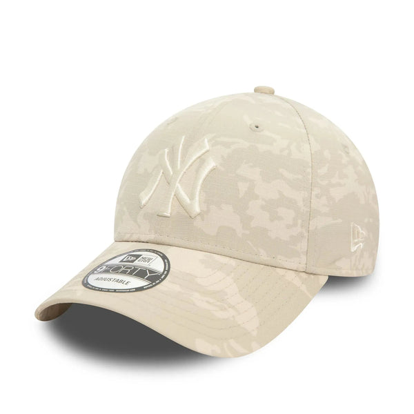 New Era New York Yankees Tonal Camo All Over Print Light Beige 9FORTY Baseball sapka