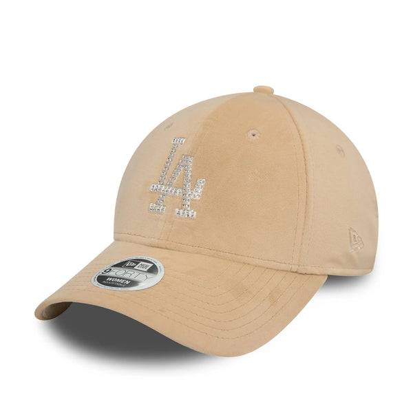 New Era LA Dodgers Velour Diamante Light Beige 9FORTY baseball sapka, női