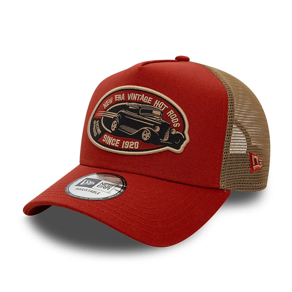 New Era Hot Rod Trucker Red 9FORTY A-Frame Trucker sapka