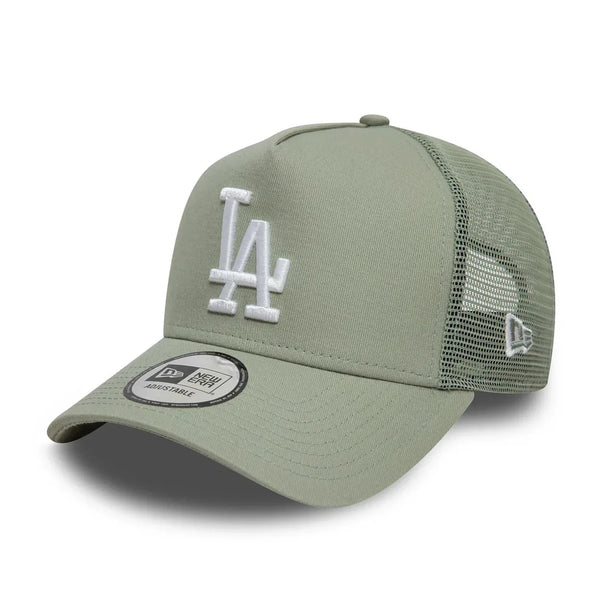 New Era LA Dodgers League Essential Pastel Green 9FORTY A-Frame Trucker sapka