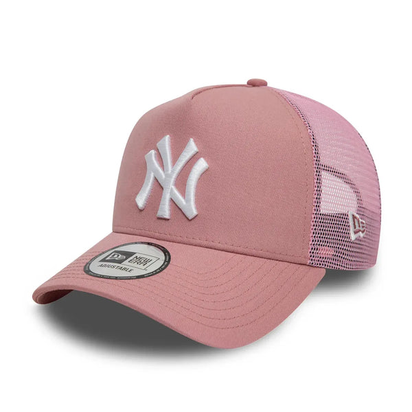 New York Yankees League Essential Dark Pink 9FORTY A-Frame Trucker sapka