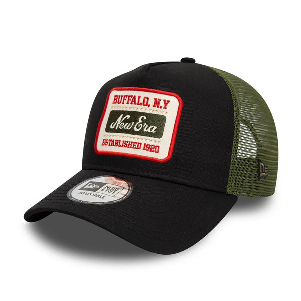 New Era Patch Black 9FORTY A-Frame Trucker sapka