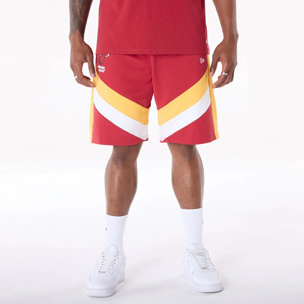 New Era Miami Heat NBA Panel Dark Red Short