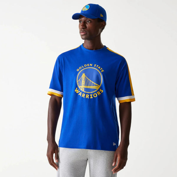 New Era Golden State Warriors NBA Panel Blue Oversized Póló