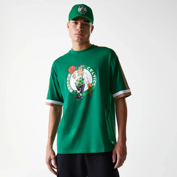 New Era Boston Celtics NBA Panel Green Oversized Póló