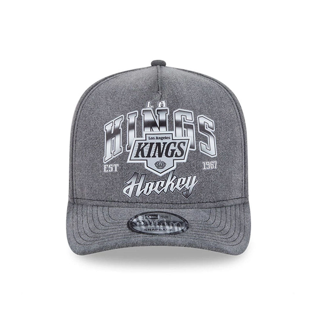 LA Kings NHL Washed Black 9FIFTY A-Frame Adjustable Cap - baseball sapka