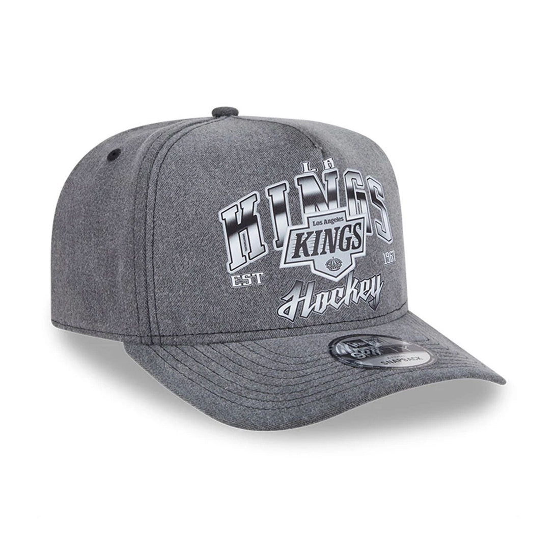 LA Kings NHL Washed Black 9FIFTY A-Frame Adjustable Cap - baseball sapka