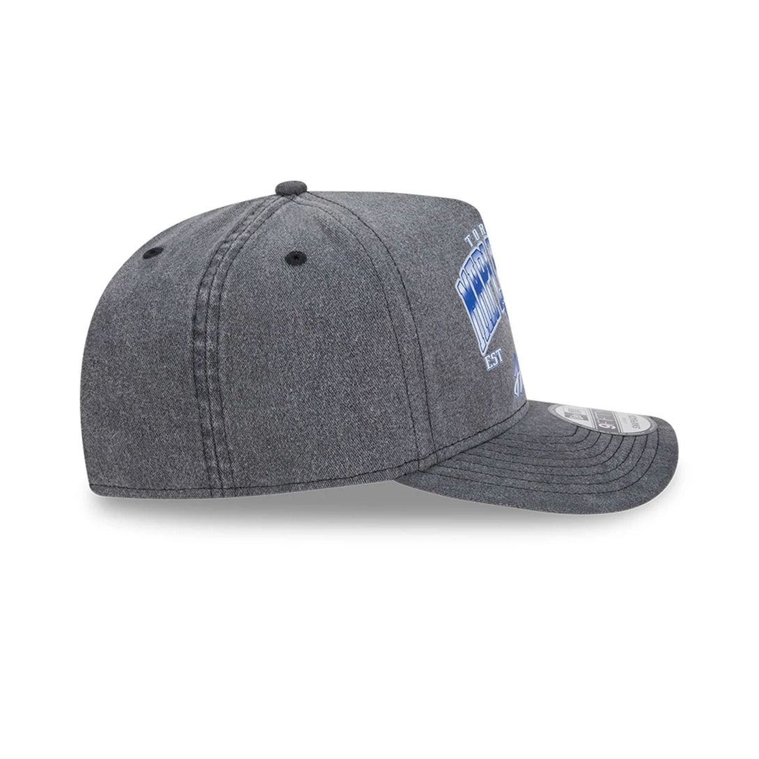 Toronto Maple Leafs NHL Washed Black 9FIFTY A-Frame Adjustable Cap - baseball sapka