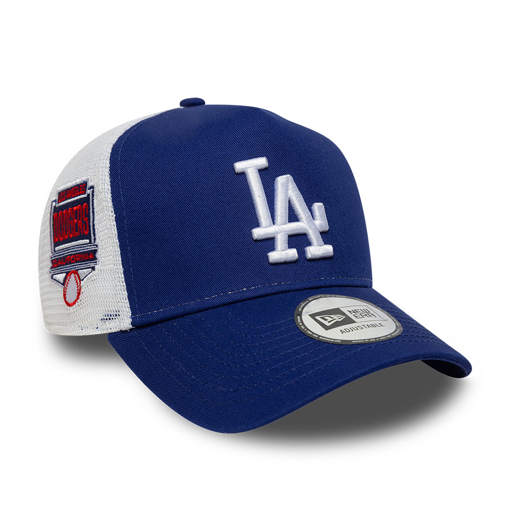 New Era Mens Los Angeles Dodgers 9FORTY Side Patch Trucker sapka