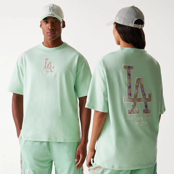 New Era LA Dodgers MLB Infill Pastel Green Oversized póló