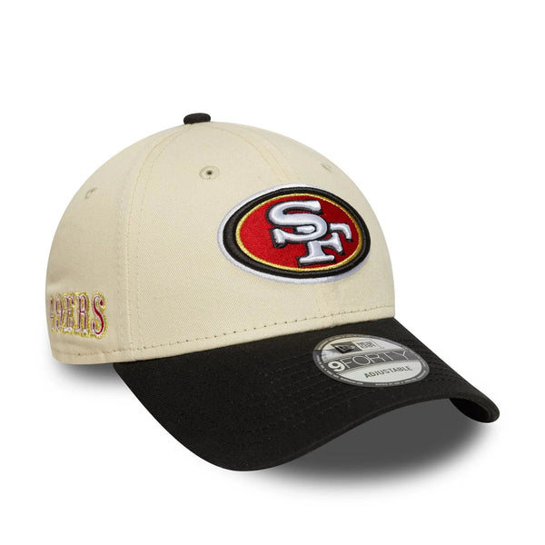New Era San Francisco 49ers NFL Wordmark Cream 9FORTY baseball sapka