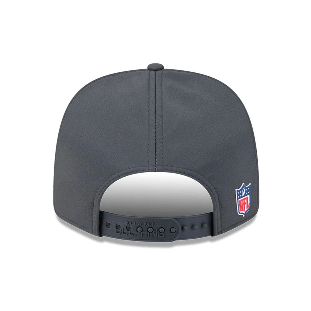 Miami Dolphins NFL Sideline 2025 Charcoal 9SEVENTY Stretch Snap Adjustable Cap - baseball sapka