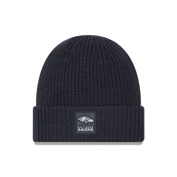 Baltimore Ravens NFL Sideline 2025 Charcoal Cuff Knit Beanie Hat - kötött sapka