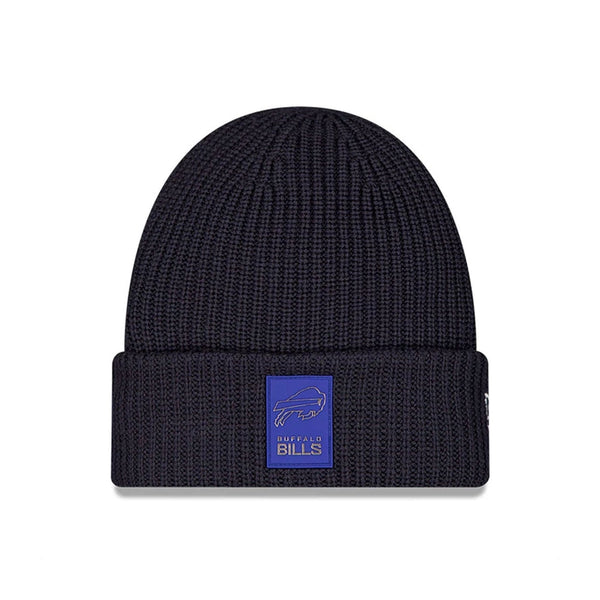 Buffalo Bills NFL Sideline 2025 Black Cuff Knit Beanie Hat - kötött sapka
