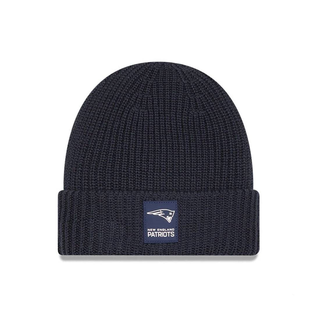 New England Patriots NFL Sideline 2025 Charcoal Cuff Knit Beanie Hat - kötött sapka