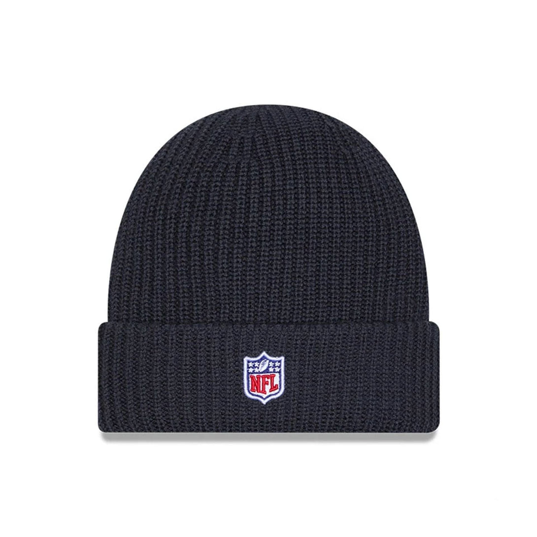 New England Patriots NFL Sideline 2025 Charcoal Cuff Knit Beanie Hat - kötött sapka