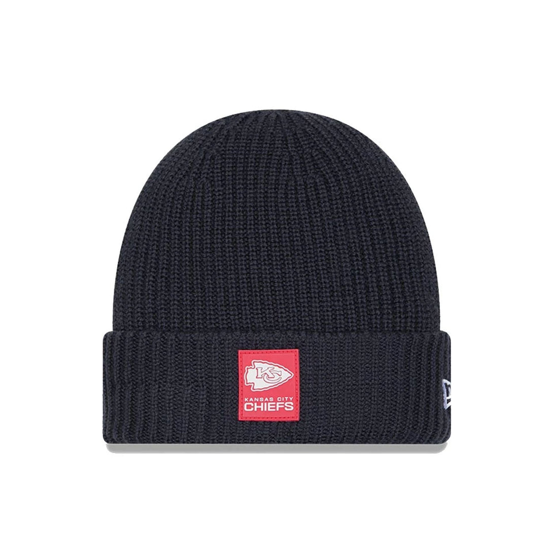 Kansas City Chiefs NFL Sideline 2025 Charcoal Cuff Knit Beanie Hat - kötött sapka
