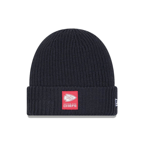 Kansas City Chiefs NFL Sideline 2025 Charcoal Cuff Knit Beanie Hat - kötött sapka