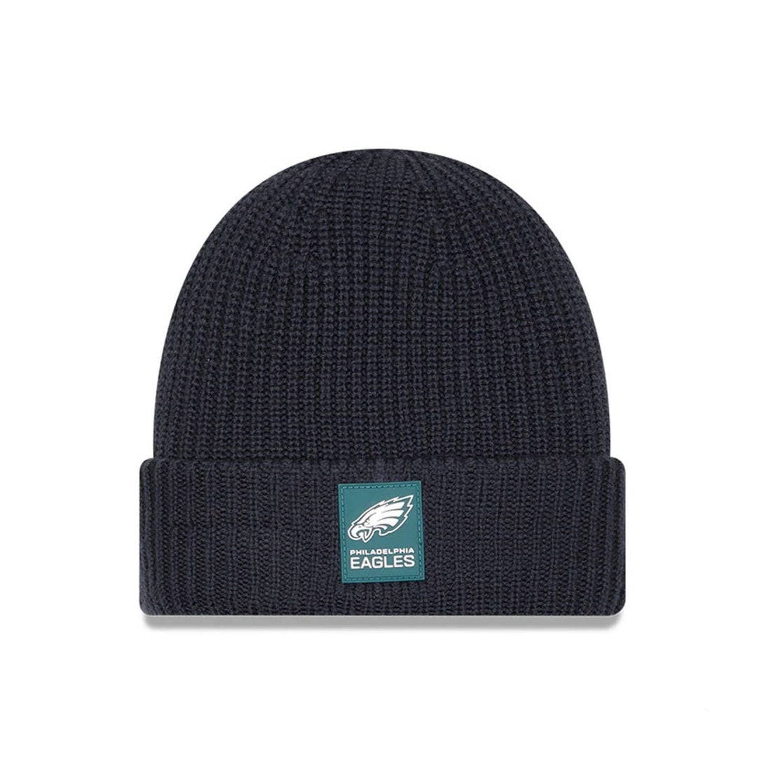 Philadelphia Eagles NFL Sideline 2025 Charcoal Cuff Knit Beanie Hat - kötött sapka