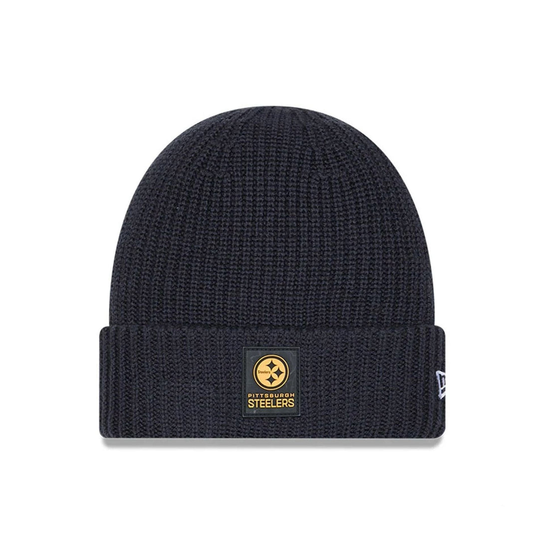 Pittsburgh Steelers NFL Sideline 2025 Charcoal Cuff Knit Beanie Hat - kötött sapka
