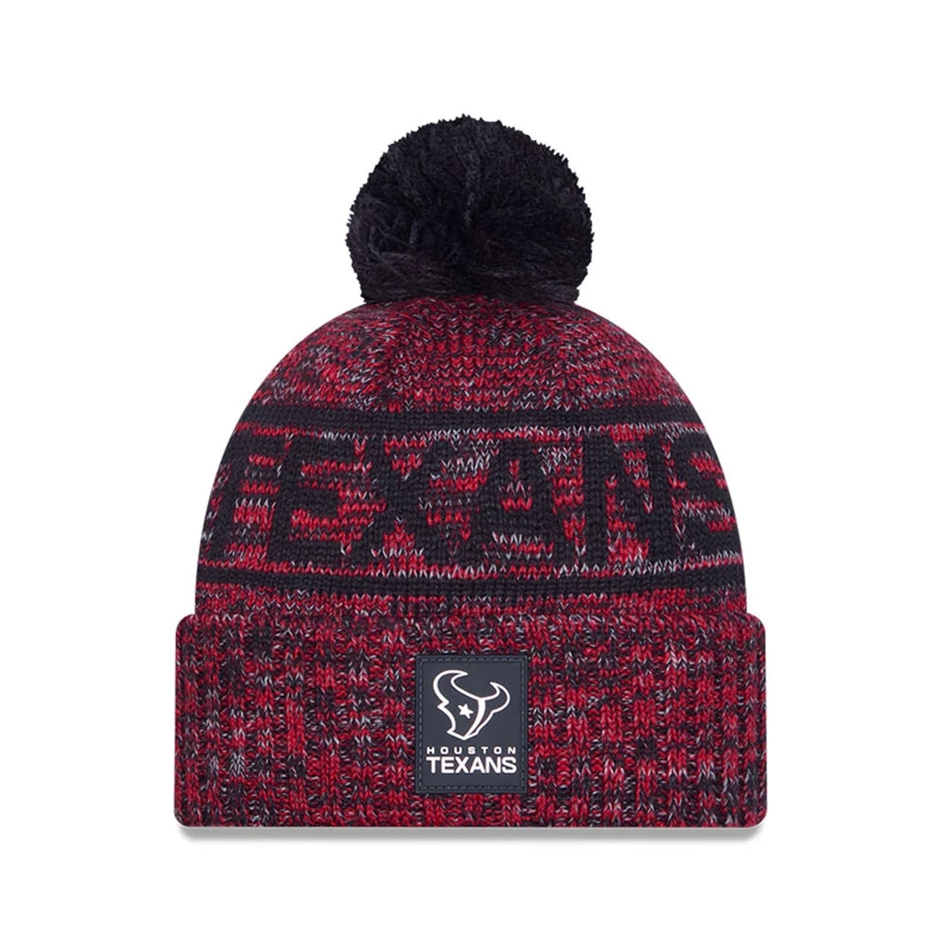 Houston Texans NFL Sideline Red Sport Knit Beanie Hat - kötött sapka