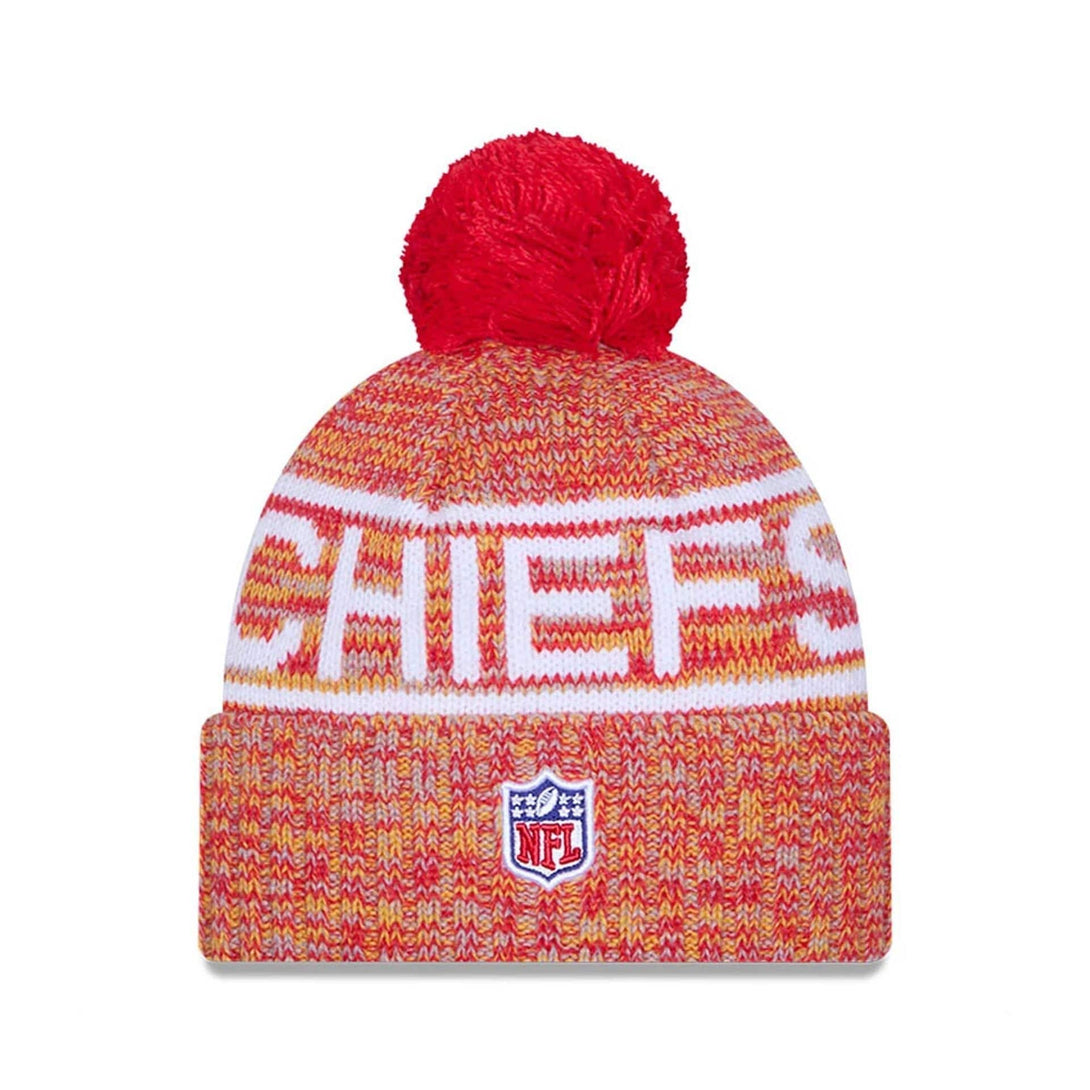 Kansas City Chiefs NFL Sideline 2025 Red Sport Knit Beanie Hat - kötött sapka