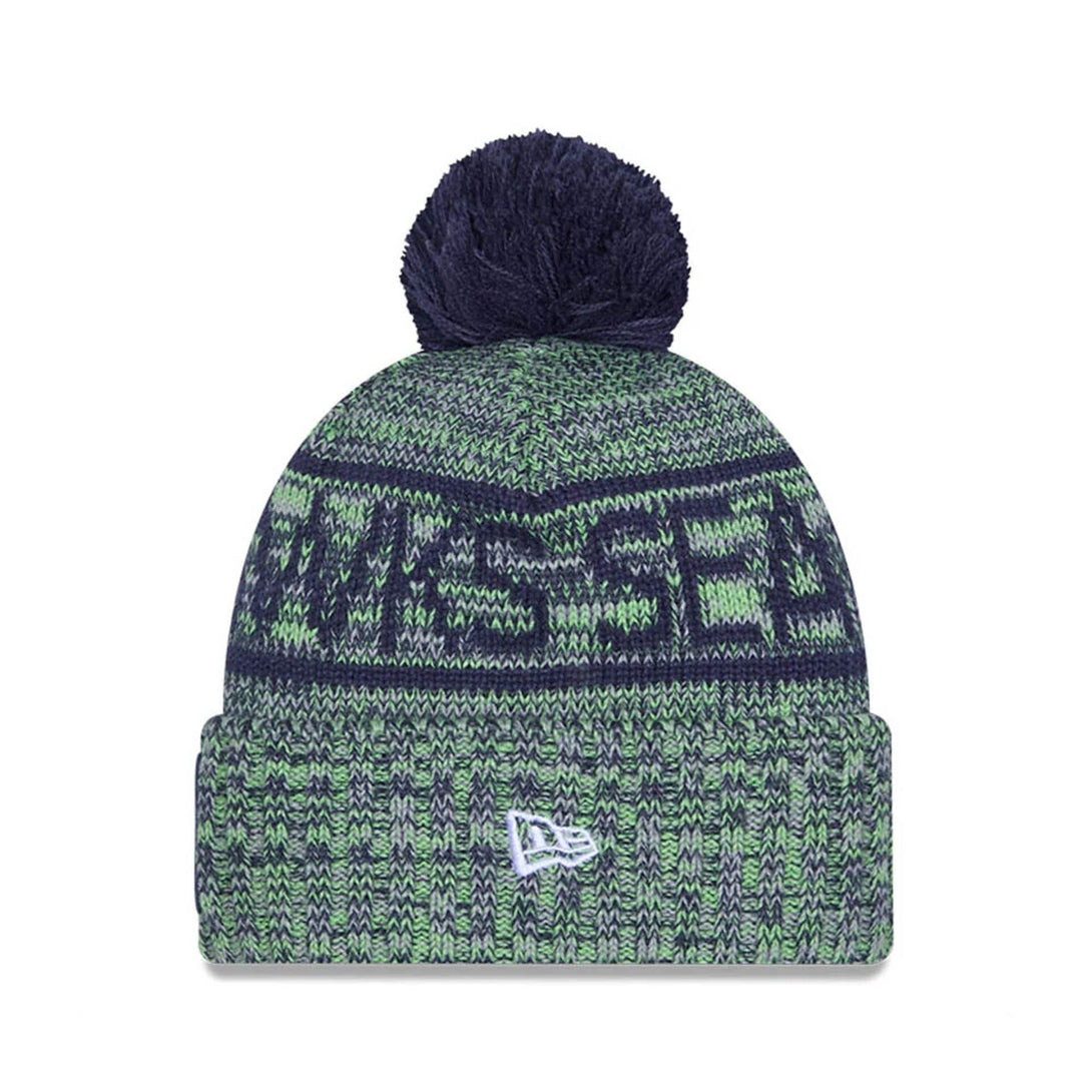 Seattle Seahawks NFL Sideline 2025 Dark Blue Sport Knit Beanie Hat - kötött sapka