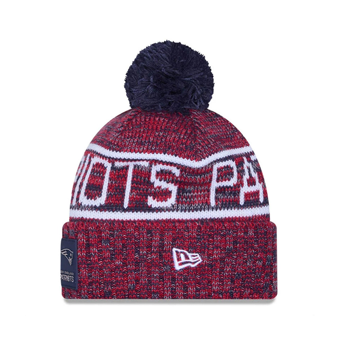 New England Patriots NFL Sideline 2025 Dark Blue Sport Knit Beanie Hat - kötött sapka