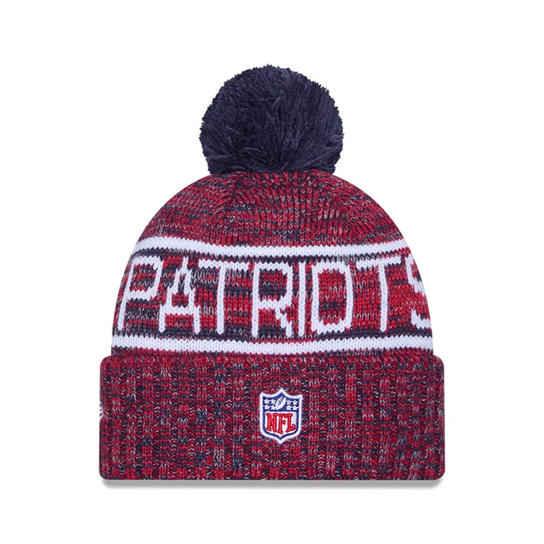 New England Patriots NFL Sideline 2025 Dark Blue Sport Knit Beanie Hat - kötött sapka