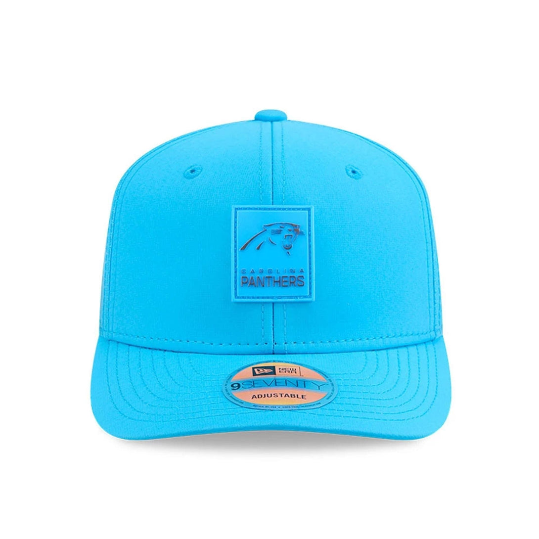 Carolina Panthers NFL Sideline 2025 Blue 9SEVENTY Trucker Stretch Snap Adjustable Cap - baseball sapka