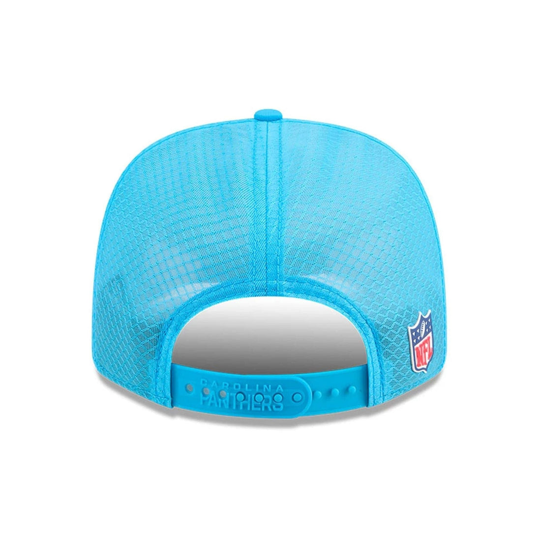 Carolina Panthers NFL Sideline 2025 Blue 9SEVENTY Trucker Stretch Snap Adjustable Cap - baseball sapka