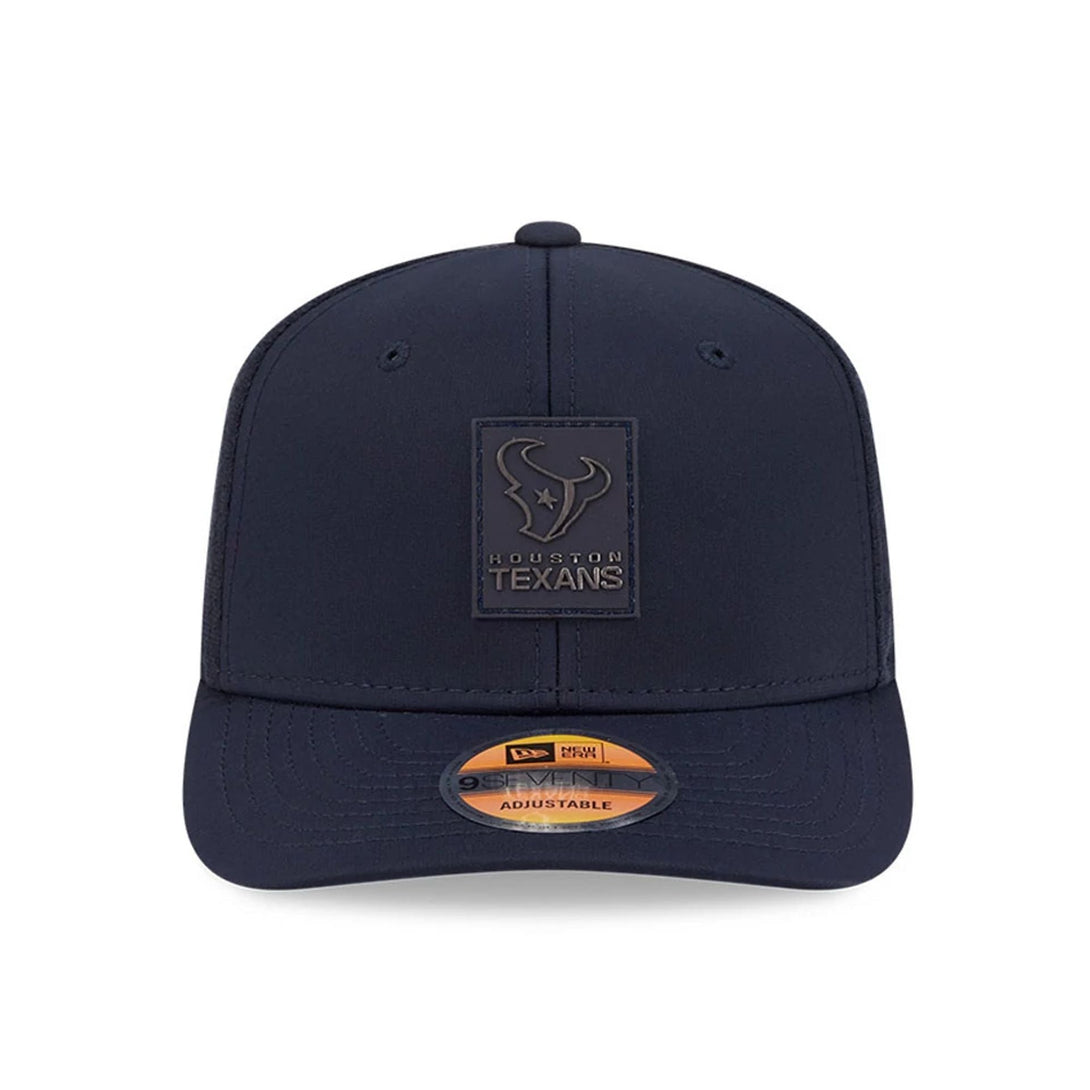 Houston Texans NFL Sideline 2025 Navy 9SEVENTY Trucker Stretch Snap Adjustable Cap - baseball sapka