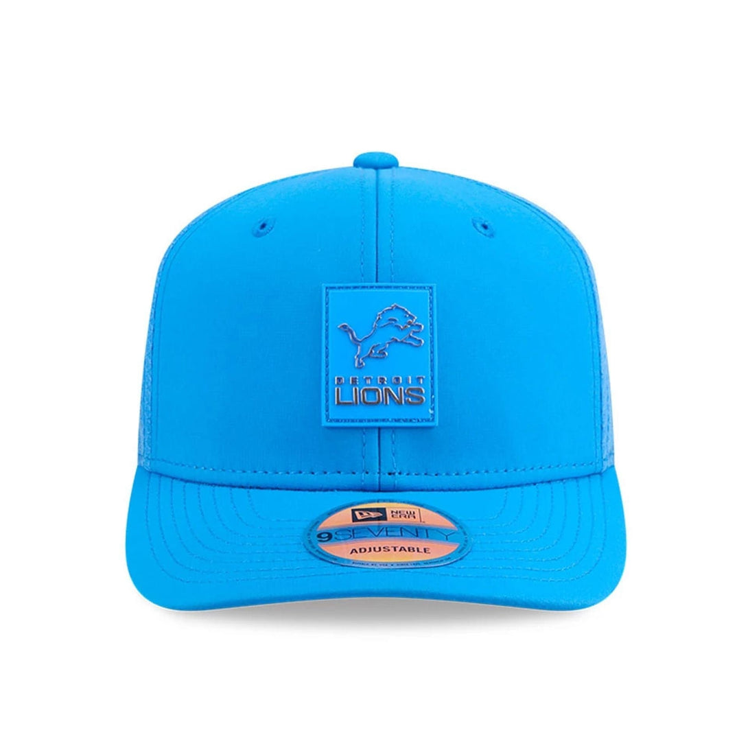 Detroit Lions NFL Sideline 2025 Blue 9SEVENTY Trucker Stretch Snap Adjustable Cap - baseball sapka