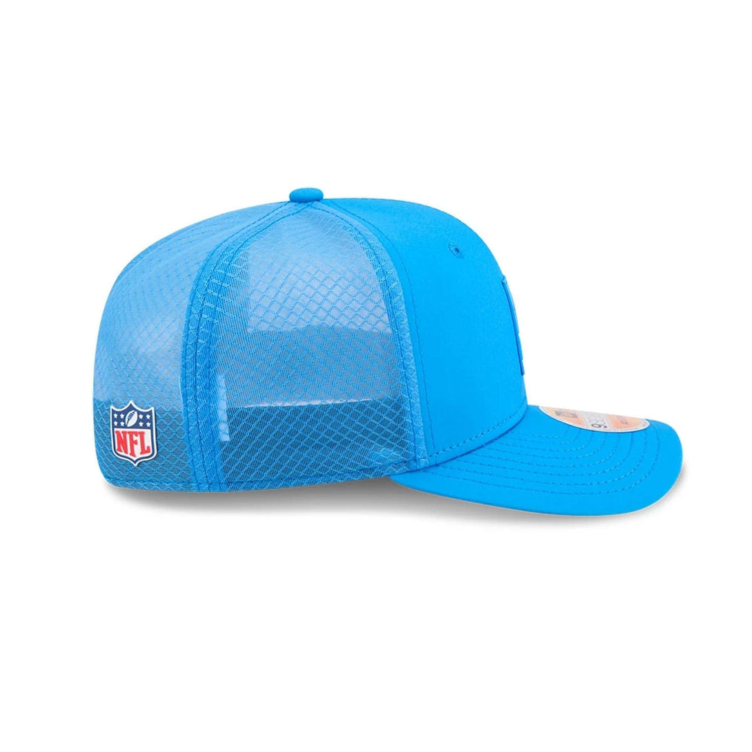 Detroit Lions NFL Sideline 2025 Blue 9SEVENTY Trucker Stretch Snap Adjustable Cap - baseball sapka