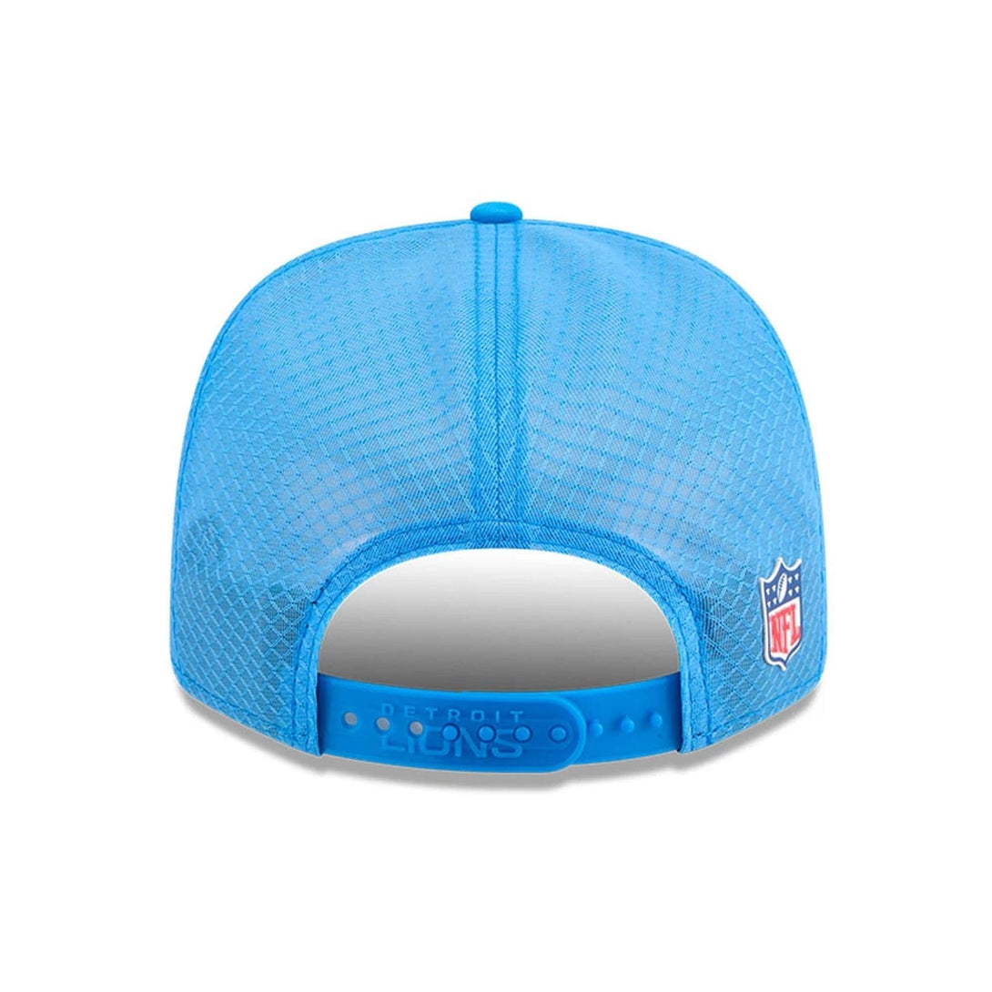 Detroit Lions NFL Sideline 2025 Blue 9SEVENTY Trucker Stretch Snap Adjustable Cap - baseball sapka