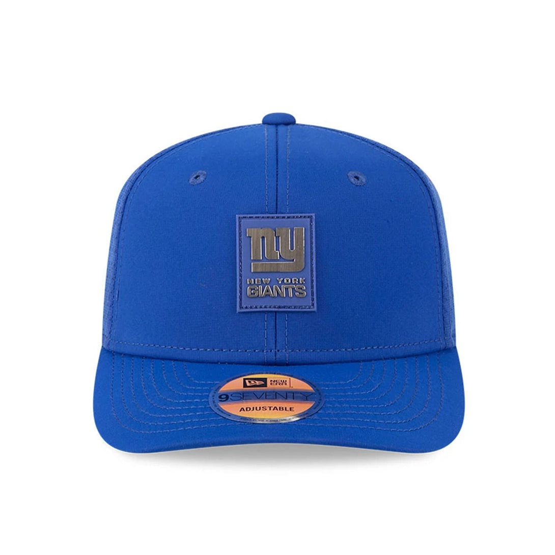 New York Giants NFL Sideline 2025 Dark Blue 9SEVENTY Trucker Stretch Snap Adjustable Cap - baseball sapka