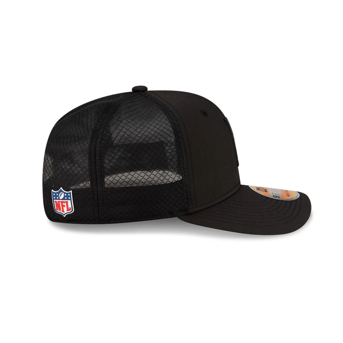 New Orleans Saints NFL Sideline 2025 Black 9SEVENTY Trucker Stretch Snap Adjustable Cap - baseball sapka