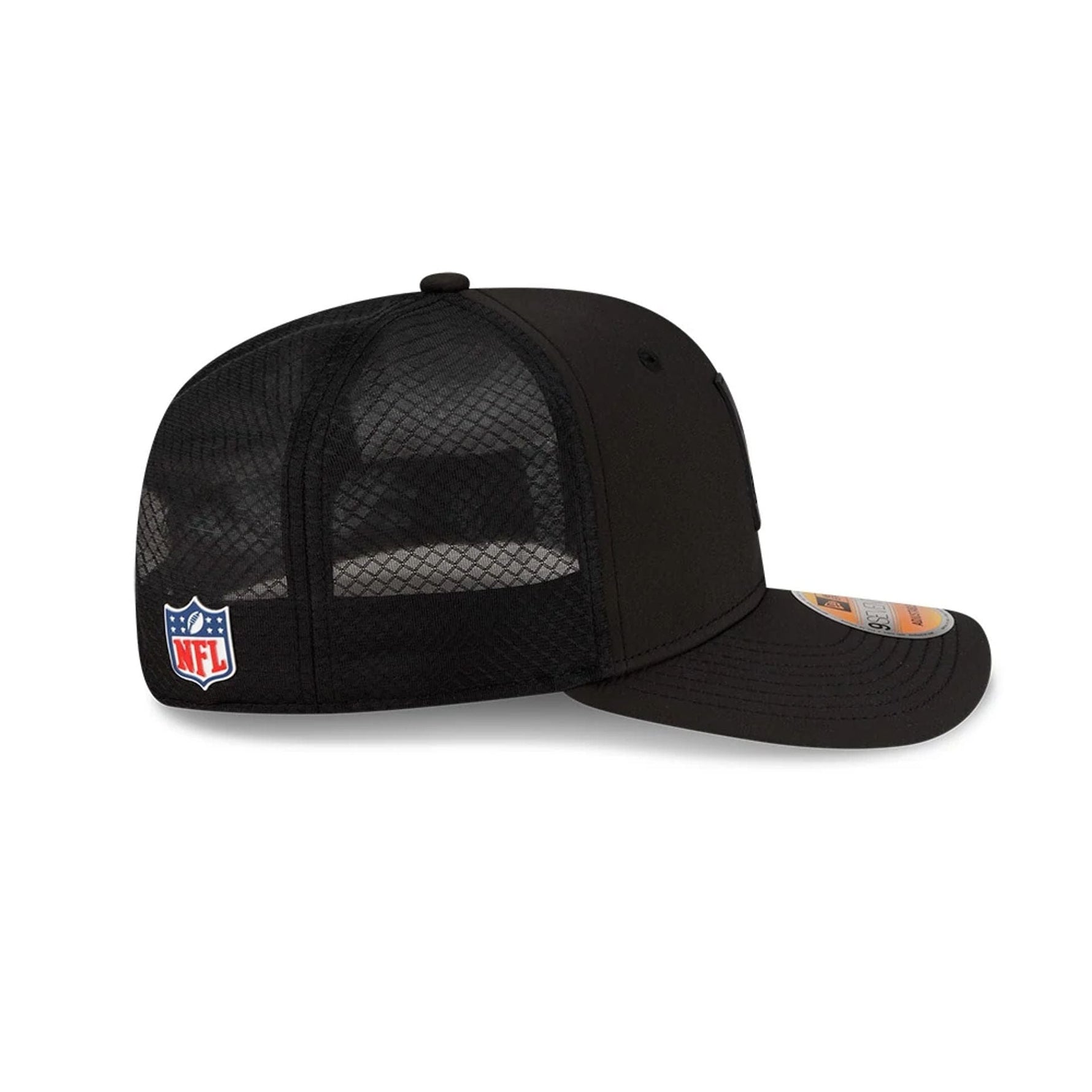 New Orleans Saints NFL Sideline 2025 Black 9SEVENTY Trucker Stretch Snap Adjustable Cap - baseball sapka