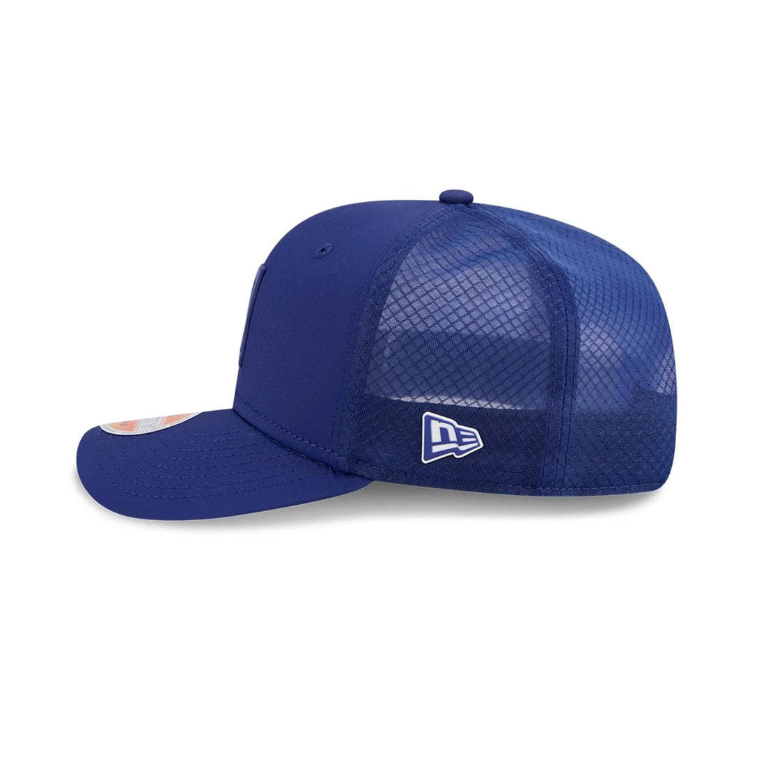 NFL Official Logo NFL Sideline 2025 Blue 9SEVENTY Trucker Stretch Snap Adjustable Cap - baseball sapka