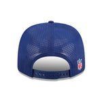 NFL Official Logo NFL Sideline 2025 Blue 9SEVENTY Trucker Stretch Snap Adjustable Cap - baseball sapka