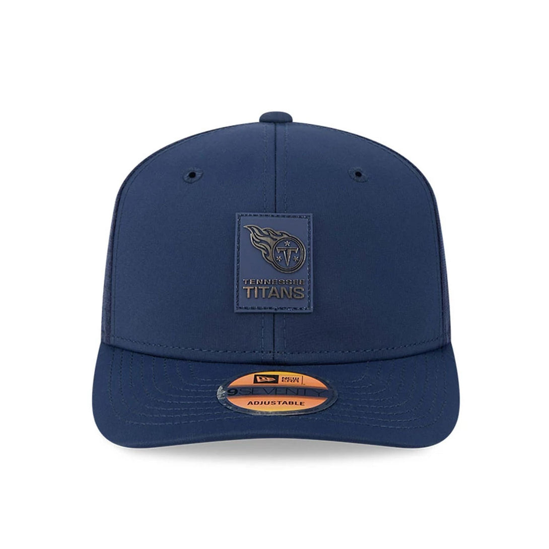 Tennessee Titans NFL Sideline 2025 Dark Blue 9SEVENTY Trucker Stretch Snap Adjustable Cap - baseball sapka