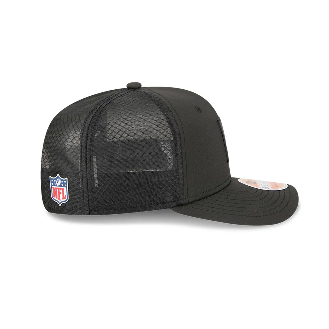Arizona Cardinals NFL Sideline 2025 Black 9SEVENTY Trucker Stretch Snap Adjustable Cap - baseball sapka