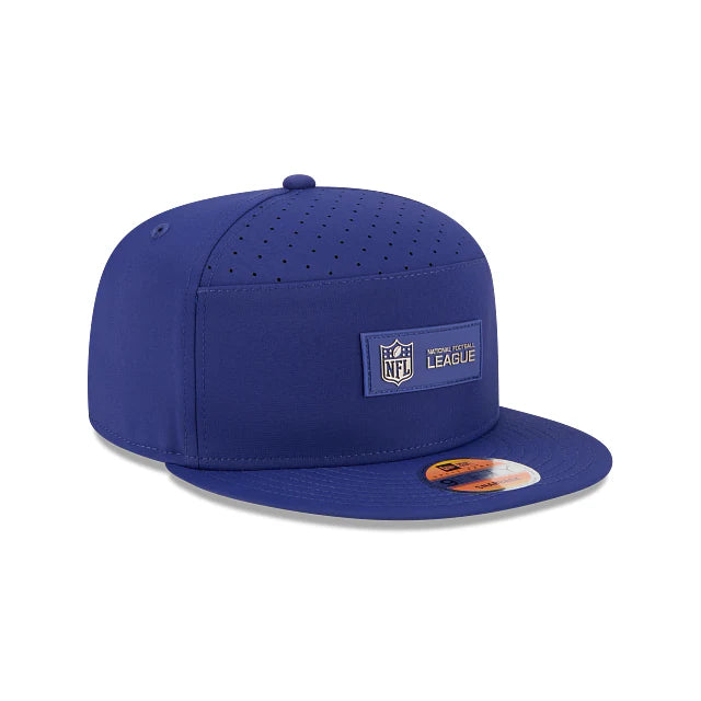 New Era Men's Blue NFL 2025 Sideline Split Panel 9FIFTY Snapback - baseball sapka