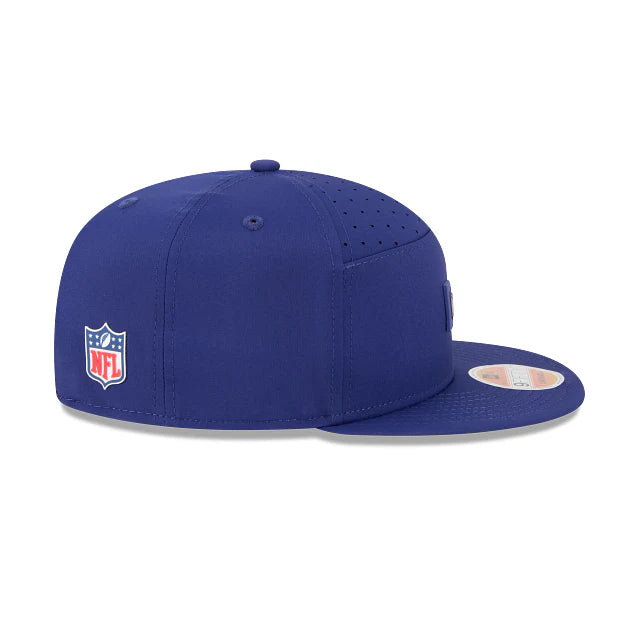 New Era Men's Blue NFL 2025 Sideline Split Panel 9FIFTY Snapback - baseball sapka