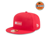 New Era Men's Red Kansas City Chiefs 2025 Sideline Split Panel 9FIFTY Snapback - baseball sapka