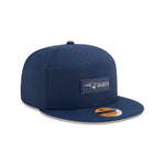 New Era Men's Navy New England Patriots 2025 Sideline Split Panel 9FIFTY Snapback - baseball sapka