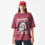 New Era San Francisco 49ers NFL Washed Boxy Dark Red Oversized póló