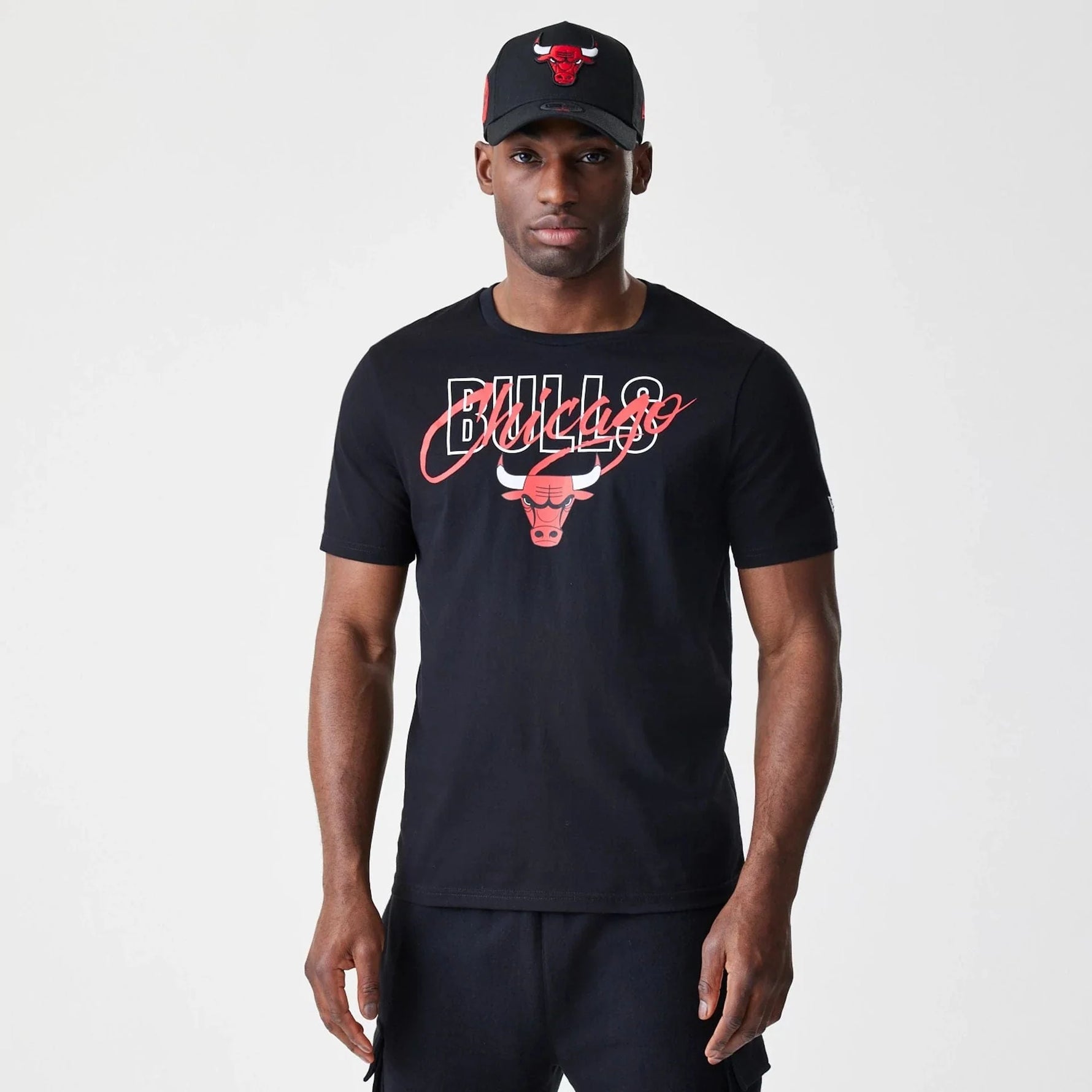 New Era Chicago Bulls NBA Script Black póló