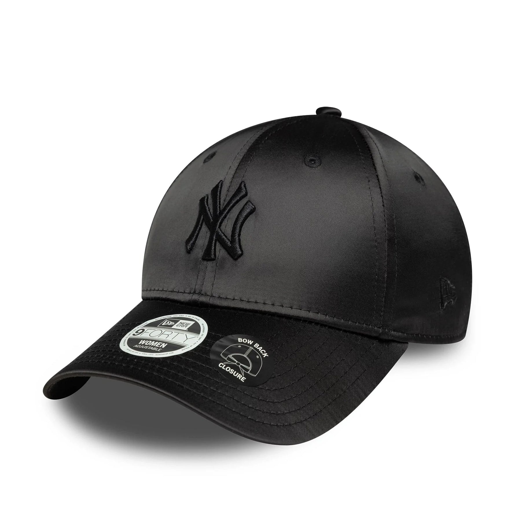 New Era New York Yankees Womens Satin Bow Back Black 9FORTY baseball sapka