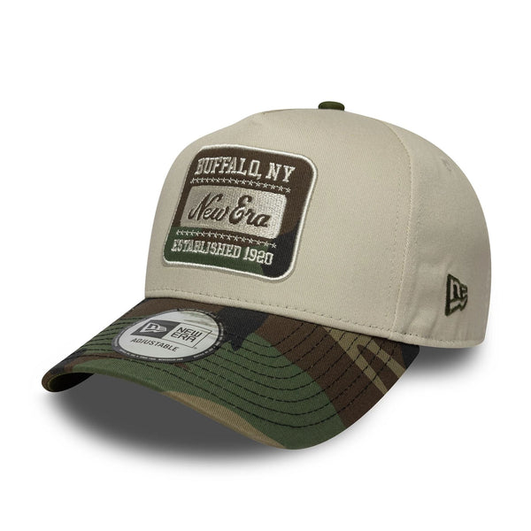 New Era New Era Camo Patch Cream 9FORTY E-Frame Baseball sapka